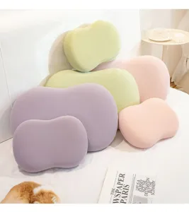 Ergonomic memory foam pillow soft sleeping neck cushion cute design for bedroom and office use