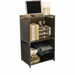 Minimalistisches Regal für das Wohnheim, zweistöckiger Schreibtisch-Organizer, praktische Ablage.