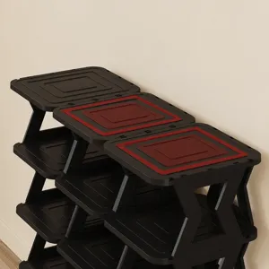 Multi-Layer Plastic Shoe Rack Vertical Space Saving Shoe Organizer Stand For Entryway Hallway Dormitory Home Furniture
