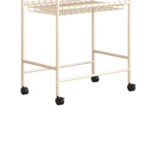 Porte-pantalon roulant mobile multi-couches chariot de rangement pour penderie de maison