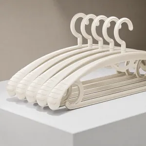 Household Plastic Clothes Hangers Thickened Wide Shoulder Non-Slip Trace-Less Drying Racks For Closet Storage Organization