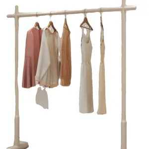 Standing clothing rack floor-standing bedroom household indoor mobile simple coat rack
