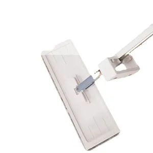 Flachwischer für die Bodenreinigung, handfreier Wischmopp mit Mikrofaserbezug für Haushalt.