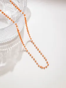 Catena di perline bohémien in acciaio inossidabile collana braccialetto gioiello fai da te.