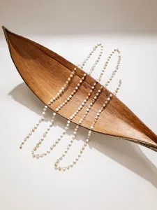 Catena di perline colorate bohémien, accessorio per gioielli fai da te per collana e bracciale.