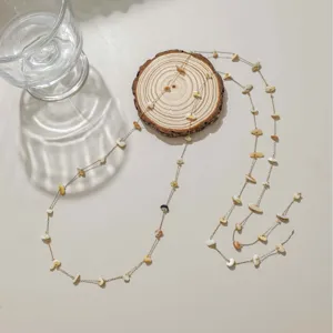 Bohemian colorful shell bead chain DIY handmade necklace bracelet anklet waist chain 1M