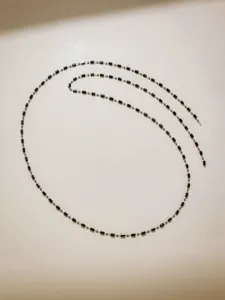DIY crystal beaded chain stainless steel tube gold bead fashion tassel handmade jewelry material