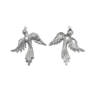 Stainless steel retro 3D swallow bird pendant forest style DIY necklace jewelry accessories