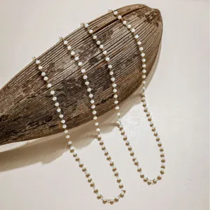 Stainless steel crystal chain for DIY jewelry making and handmade accessories.