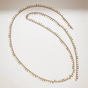 Stainless steel dopamine candy bead chain for DIY doll clothes necklace bracelet craft