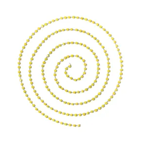 Catena di perline cubo giallo in acciaio inossidabile collana braccialetto accessori