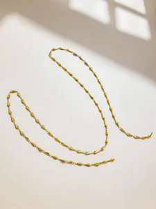 Stainless steel station chain minimalist gold half-finished DIY jewelry making material
