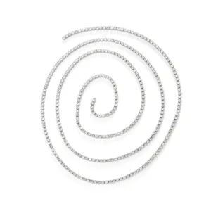 Sparkling rhinestone chain trim for DIY clothing, collars, straps, bags, necklaces, and bracelets.