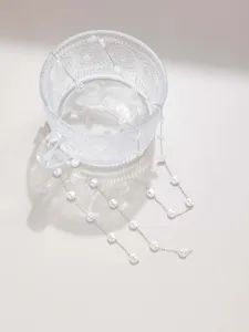 Irregular imitation pearl station chain long necklace bracelet DIY jewelry making accessories.