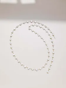 Long irregular imitation pearl chain necklace DIY handmade clothing decorative accessories