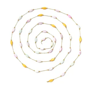 Macaron colored shell beaded chain DIY necklace bracelet semi-finished jewelry accessories 1 meter