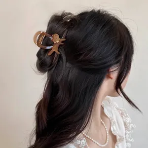 Süße Katzen Acetat Haarklammer für Damen, stilvoller Haargreifer für elegante Hochsteckfrisuren.