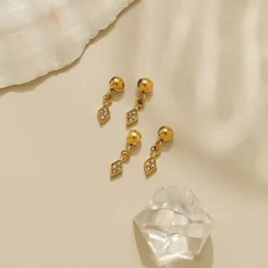 Goldene geometrische Anhänger Schiebeperlen DIY Schmuck Accessoires für Armband Halskette Ohrringe