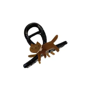 Süße Katze Acetat Haarklammer für Damen, stilvolles Cartoon Hai Haarstyling Accessoire.