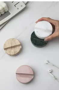 Natural marble phone stand, minimalist nordic desktop holder for your smartphone and tablet display