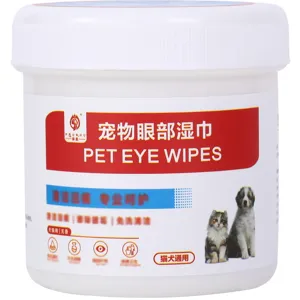 Pet eye and ear wipes for cats and dogs, gentle cleaning wipes in a canister, 200pcs.