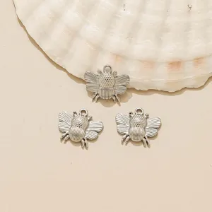 Rostfreier Stahl süße Biene Anhänger Charms Vintage DIY Schmuck Basteln Zubehör Set