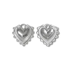 Ciondoli cuore sacro in acciaio inossidabile ciondoli vintage metallici per gioielleria