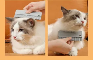 Pet hair removal brush soft rubber cat dog grooming comb daily cleaning tool details
