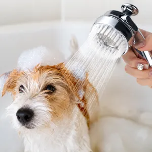 Soffione Doccia Multifunzionale per Animali Domestici Spruzzatore Bagno Cane Ugello Massaggio Gatto Strumento Toelettatura