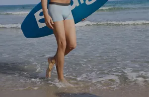 Men's disposable boxer briefs light blue comfortable elastic travel underwear shorts beach