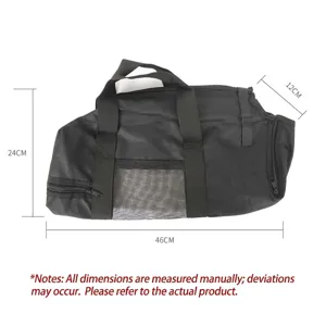 Portable cat grooming bag breathable mesh pet washing bag for easy travel and care