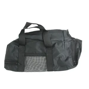 Portable black cat grooming bag breathable mesh pet bathing bag pet carrier bags