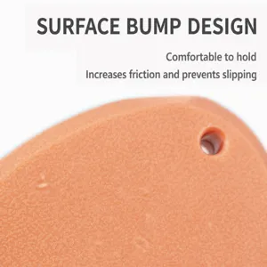 Pet hair removal brush for dogs and cats, plastic lint remover with comfortable textured grip.
