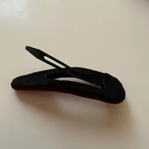 Pinza de pelo de terciopelo elegante horquilla lateral vintage accesorios de pelo negro rojo