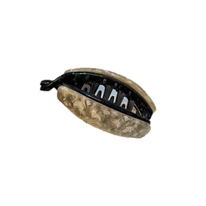 Kleine Acetat Bananenclip Haarklammer für Damen, elegante Haarspange für Pferdeschwanz.