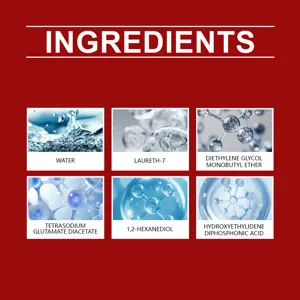 Detailed view of active chemical ingredients for catalytic converter cleaner performance.