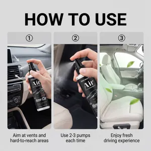 Deodorante per auto Hikmarion spray 100ml, rimozione odori portatile per bocchette auto.