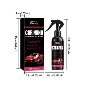 Agente de revestimiento nano para pintura de coche RAYHONG 100ml con dimensiones.