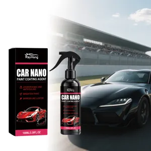 RAYHONG Agente de Revestimiento Nano para Coche Cuidado de Pintura Hidrófobo Antivegetativo Spray de Mejora de Brillo Suministros de Limpieza