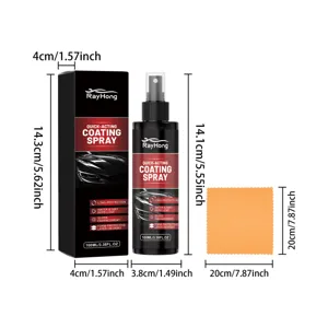 Spray de revestimiento para coche RAYHONG 100ml con paño microfibra y medidas.