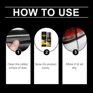 RayHong car rubber maintenance spray for vehicle window and trunk seal care and cleaning.