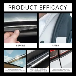 RAYHONG car rubber protectant detail image showing before and after care effects and features.