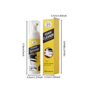 Car interior foam cleaner for leather seats, 100ml portable cleaning spray with box.