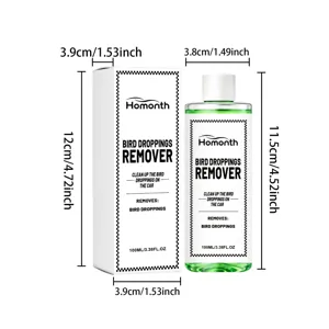 Spray éliminateur de fientes d'oiseaux HOMONTH 100ml pour nettoyage de voiture et taches.