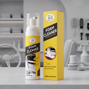 Car Interior Foam Cleaner Multi-Purpose Leather Seat Cleaning and Care Spray Household Auto Detailing Cleaning Agent