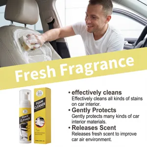 Car interior foam cleaner 100ml leather seat deep cleaning maintenance spray bottle