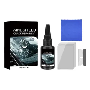 Kit riparazione crepa parabrezza auto set strumenti per riparare vetro con resina liquida