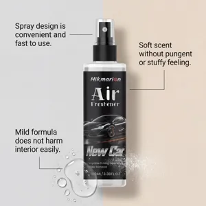 Spray deodorante per auto 100ml con profumo delicato per rimozione rapida odori.