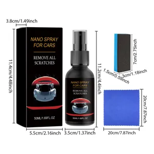 Kit de revestimiento de nano spray para coche con botella, esponja y paño de limpieza