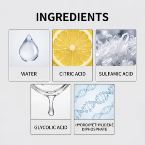 Graphique de décomposition des ingrédients du spray anti-rouille pour voiture.